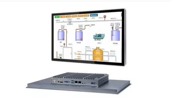 Waterproof Fanless Industrial Panel PC 21.5 Inch IP65 Touchscreen Monitors With Wide Temperature Range