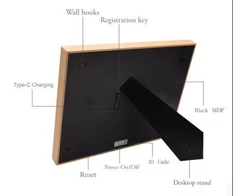 7.3 Inch Smart Digital Photo Frames 800*480 Advertising Digital Frame Low Power